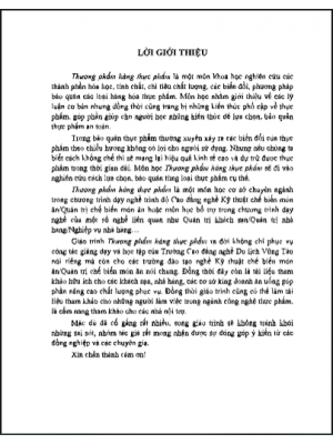 Giáo trình Cao đẳng Thương phẩm hàng thực phẩm