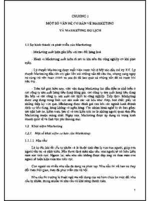 Giáo trình Marketing du lịch