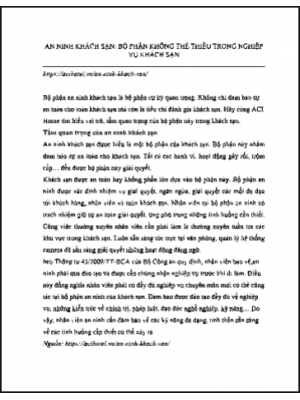 An toàn an ninh NHKS 05