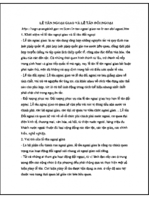 Lễ tân ngoại giao 01