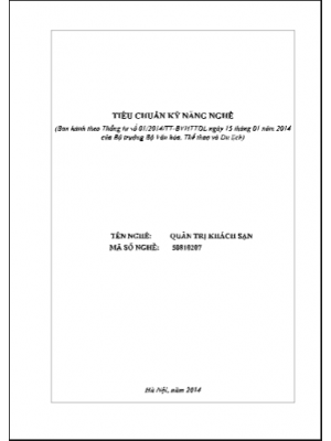 Quản trị khách sạn