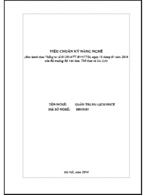 Quản trị Du lịch MICE