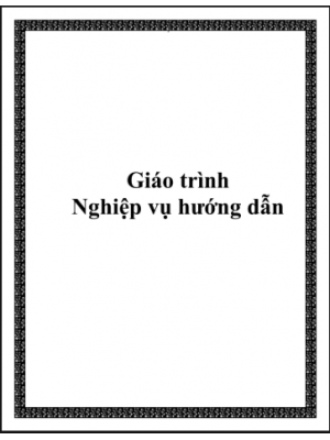 Nghiệp vụ hướng dẫn du lịch